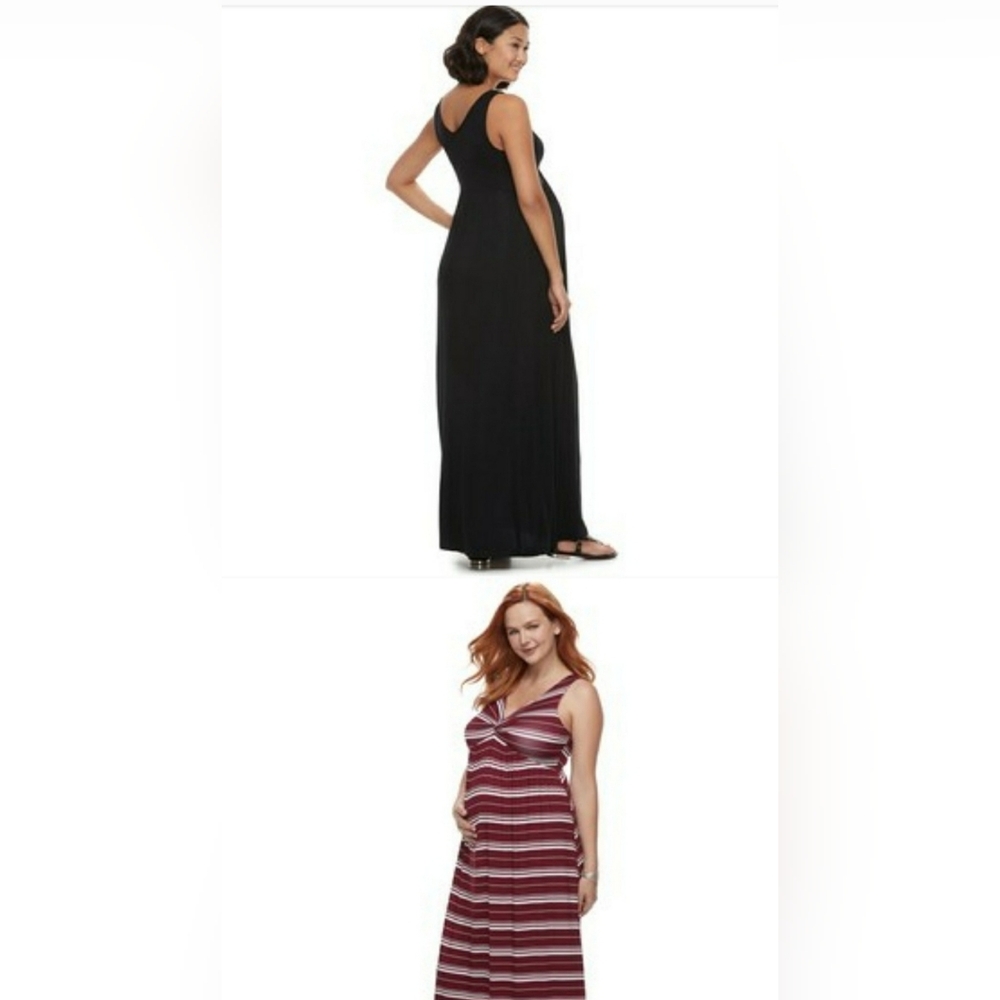 Maternity Dress size L Pregancy Long black